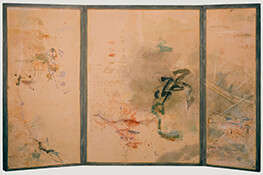 Inland Sea II, 1984, 50" x 81.5" (Three-Panel Folding Screen)