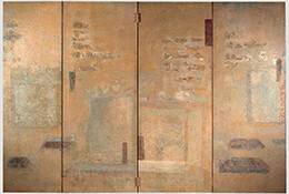 Tunhuang, 1971, (Four-Panel Folding Screen)