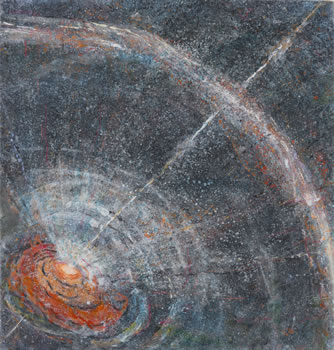 painting, Macrocosm III, by Sandra Lerner