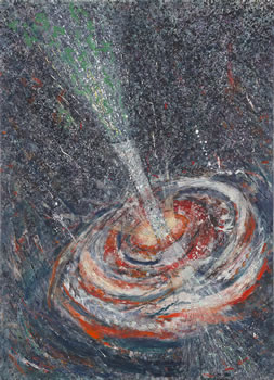 painting, Macrocosm XIV, by Sandra Lerner