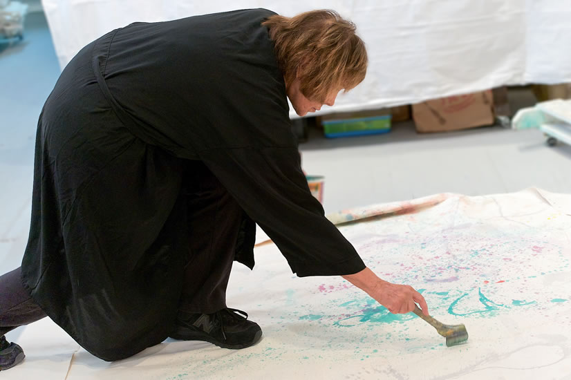 Sandra Lerner working